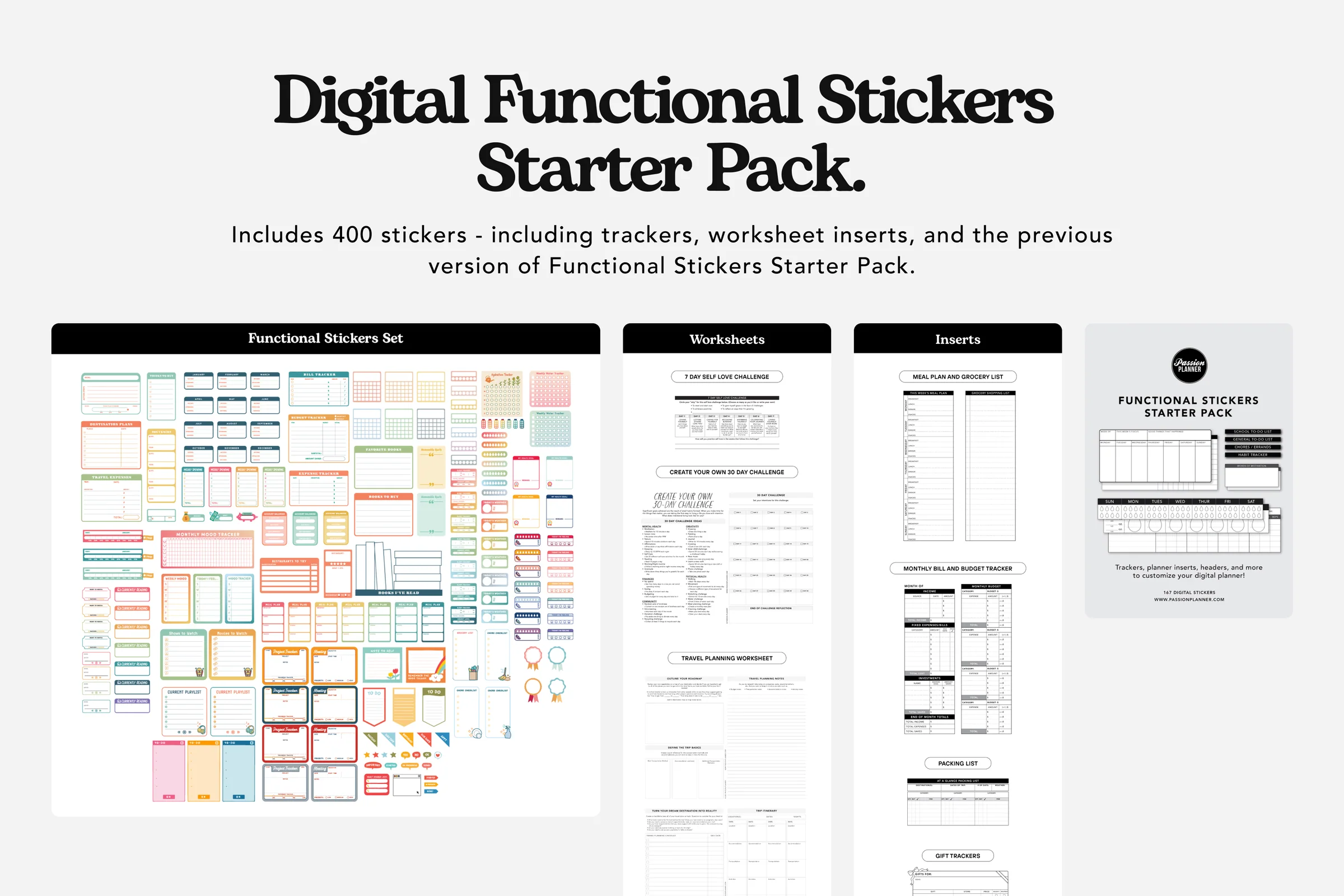 Digital Functional Sticker Starter Pack (Goodnotes Elements Collection)